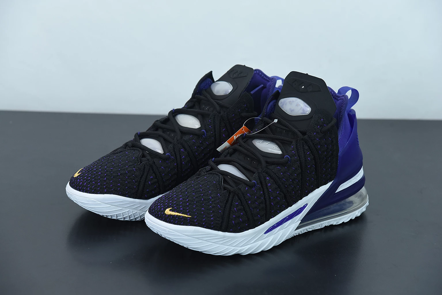 Fit Sporting Goods Nike LeBron 18 “Lakers” Black/Metallic Gold-Court Purple-White CQ9283-004 8 Fit Sporting Goods Nike LeBron 18 “Lakers” Black/Metallic Gold-Court Purple-White CQ9283-004 - Image 6