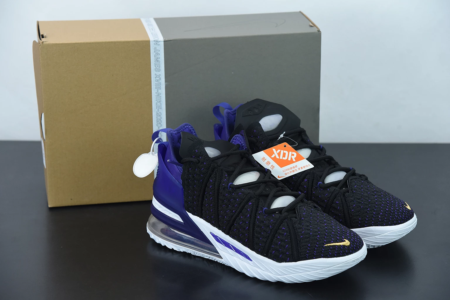 Fit Sporting Goods Nike LeBron 18 “Lakers” Black/Metallic Gold-Court Purple-White CQ9283-004 3 Fit Sporting Goods Nike LeBron 18 “Lakers” Black/Metallic Gold-Court Purple-White CQ9283-004