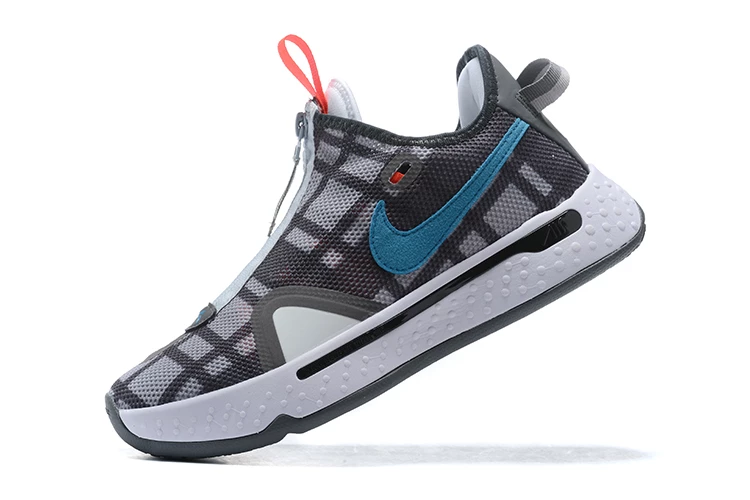 Fit Sporting Goods Nike PG 4 “Plaid” Football Grey/Laser Blue-Light Smoke Grey 4 Fit Sporting Goods Nike PG 4 “Plaid” Football Grey/Laser Blue-Light Smoke Grey - Image 2
