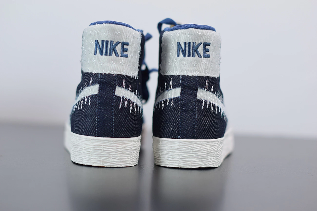 Fit Sporting Goods Nike SB Blazer Mid “Sashiko” Mystic Navy/Sail-Sail-Gum Light Brown 7 Fit Sporting Goods Nike SB Blazer Mid “Sashiko” Mystic Navy/Sail-Sail-Gum Light Brown - Image 6