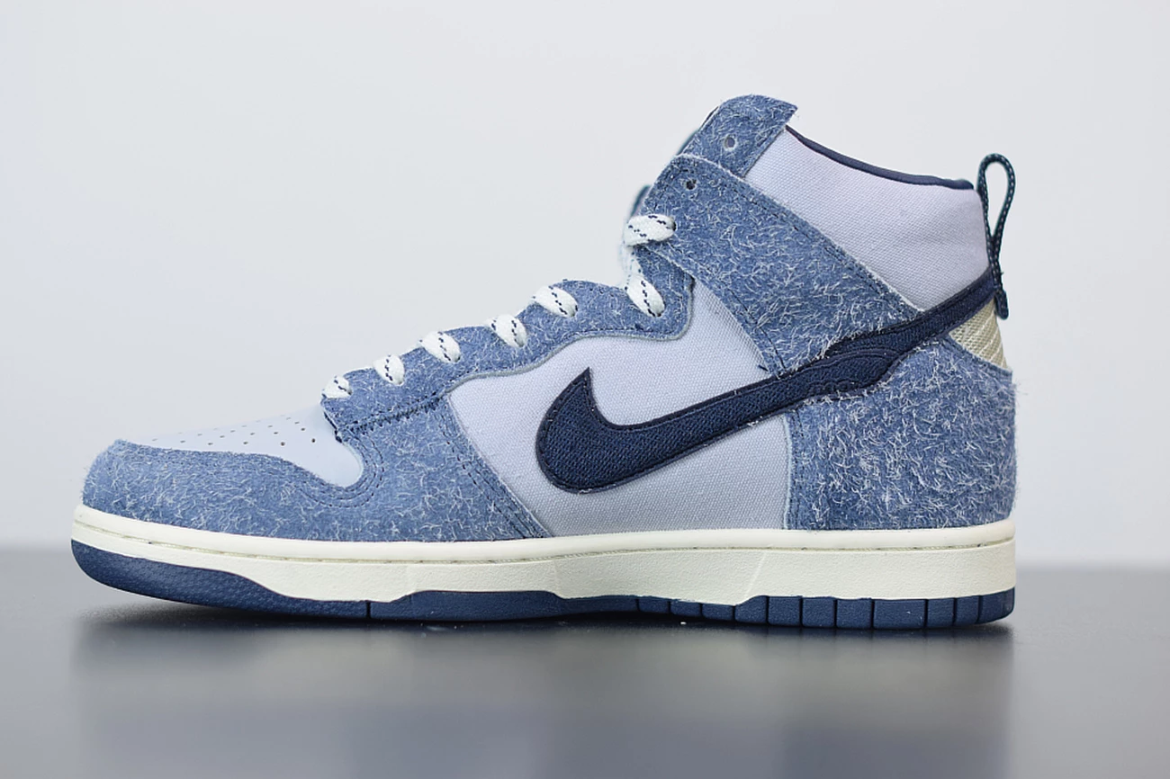 Fit Sporting Goods Notre X Nike Dunk High Pearl White/Blue Void/Grand Purple 5 Fit Sporting Goods Notre X Nike Dunk High Pearl White/Blue Void/Grand Purple - Image 3