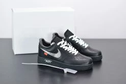 Fit Sporting Goods Off-White X Nike Air Force 1 “MoMA” Black/Metallic Silver