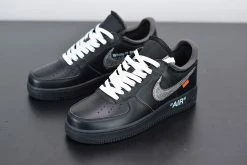 Fit Sporting Goods Off-White X Nike Air Force 1 “MoMA” Black/Metallic Silver -Fit Sporting Goods Sales Off White x Nike Air Force 1 MoMA Black Metallic Silver 3