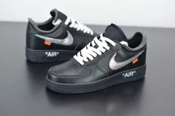 Fit Sporting Goods Off-White X Nike Air Force 1 “MoMA” Black/Metallic Silver -Fit Sporting Goods Sales Off White x Nike Air Force 1 MoMA Black Metallic Silver 4