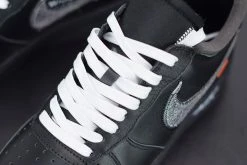 Fit Sporting Goods Off-White X Nike Air Force 1 “MoMA” Black/Metallic Silver -Fit Sporting Goods Sales Off White x Nike Air Force 1 MoMA Black Metallic Silver 5