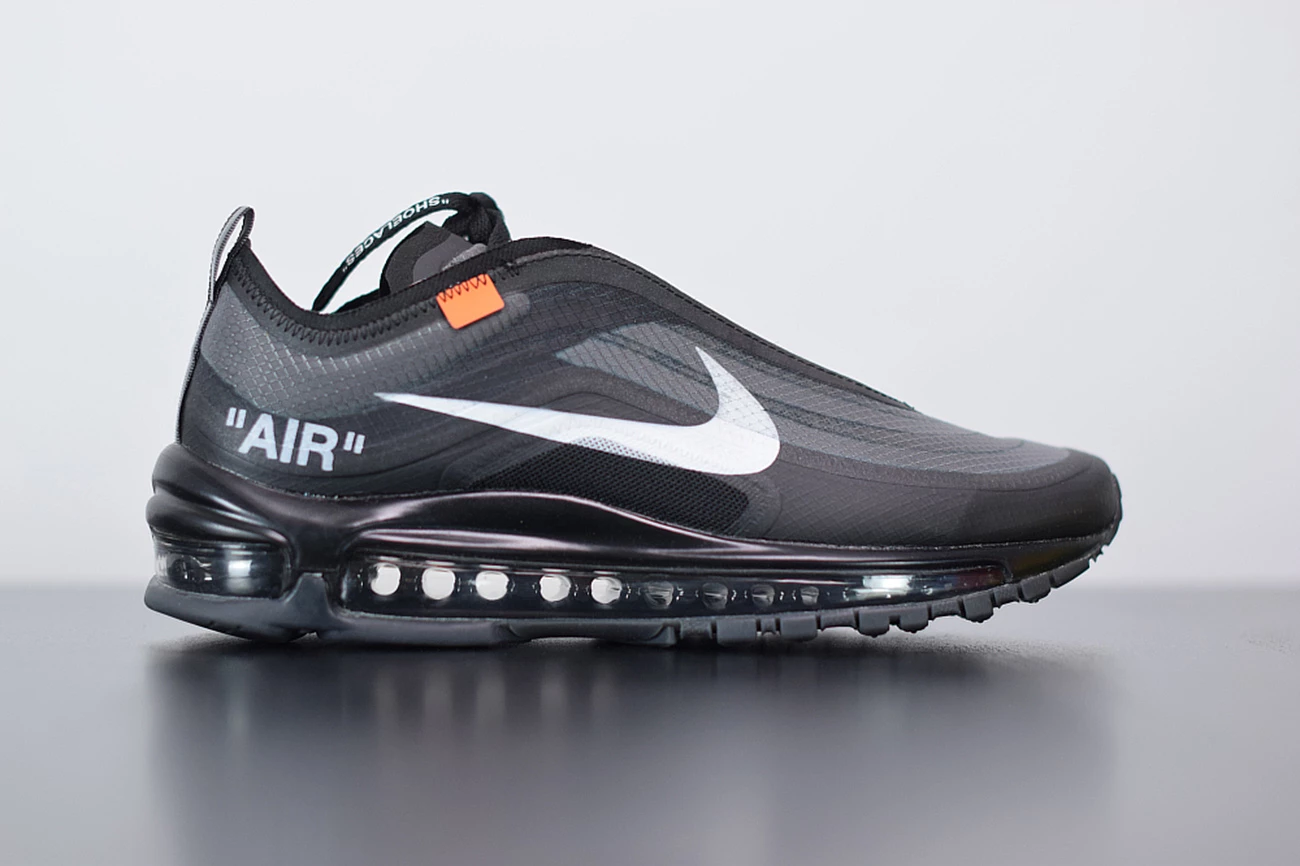 Fit Sporting Goods Off-White X Nike Air Max 97 Black/Cone-Black-White 4 Fit Sporting Goods Off-White X Nike Air Max 97 Black/Cone-Black-White - Image 2