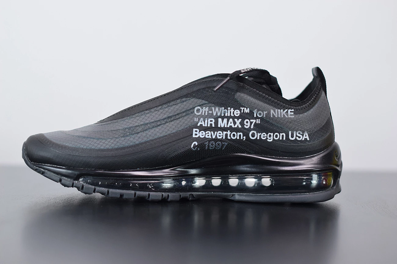 Fit Sporting Goods Off-White X Nike Air Max 97 Black/Cone-Black-White 5 Fit Sporting Goods Off-White X Nike Air Max 97 Black/Cone-Black-White - Image 3