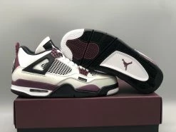 Fit Sporting Goods PSG X Air Jordan 4 White/Neutral Grey/Black/Bordeaux CZ5624-100 28 Fit Sporting Goods PSG X Air Jordan 4 White/Neutral Grey/Black/Bordeaux CZ5624-100 -Fit Sporting Goods Sales PSG x Air Jordan 4 White Neutral Grey Black Bordeaux