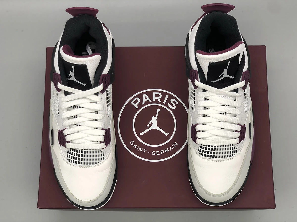 Fit Sporting Goods PSG X Air Jordan 4 White/Neutral Grey/Black/Bordeaux CZ5624-100 16 Fit Sporting Goods PSG X Air Jordan 4 White/Neutral Grey/Black/Bordeaux CZ5624-100 - Image 14