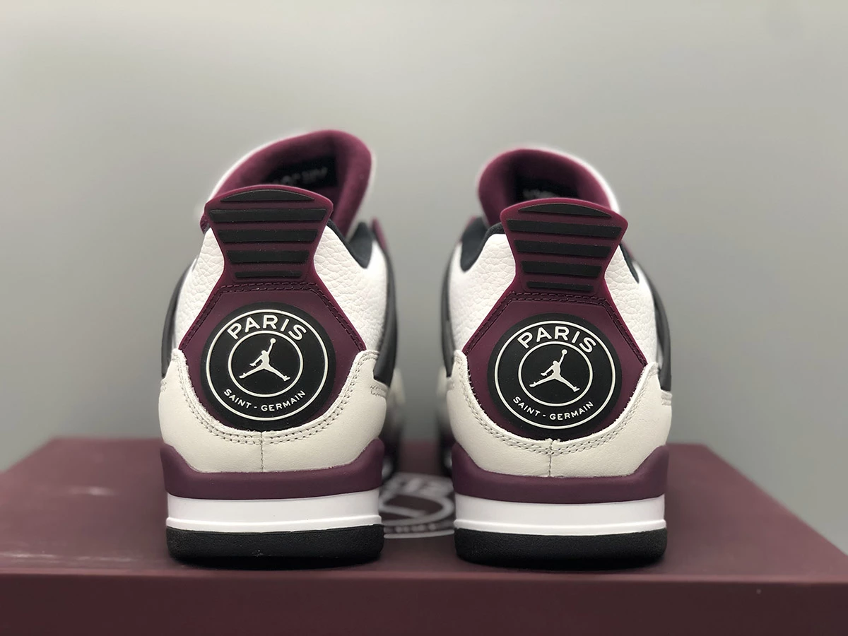 Fit Sporting Goods PSG X Air Jordan 4 White/Neutral Grey/Black/Bordeaux CZ5624-100 17 Fit Sporting Goods PSG X Air Jordan 4 White/Neutral Grey/Black/Bordeaux CZ5624-100 - Image 15