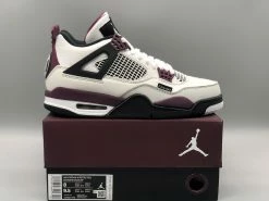 Fit Sporting Goods PSG X Air Jordan 4 White/Neutral Grey/Black/Bordeaux CZ5624-100 33 Fit Sporting Goods PSG X Air Jordan 4 White/Neutral Grey/Black/Bordeaux CZ5624-100 -Fit Sporting Goods Sales PSG x Air Jordan 4 White Neutral Grey Black Bordeaux 7