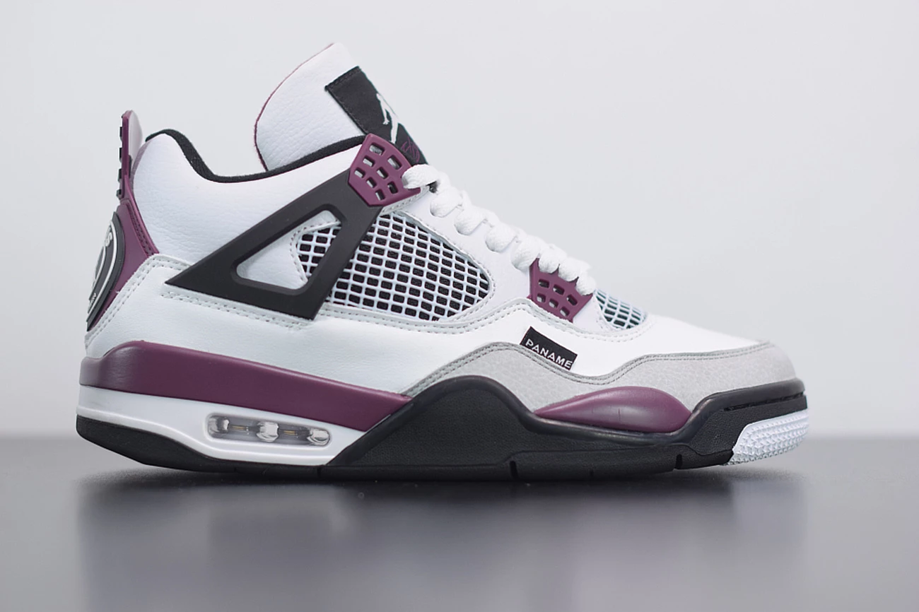 Fit Sporting Goods PSG X Air Jordan 4 White/Neutral Grey/Black/Bordeaux CZ5624-100 4 Fit Sporting Goods PSG X Air Jordan 4 White/Neutral Grey/Black/Bordeaux CZ5624-100 - Image 2