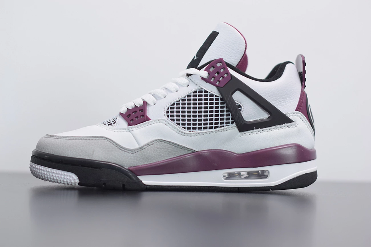 Fit Sporting Goods PSG X Air Jordan 4 White/Neutral Grey/Black/Bordeaux CZ5624-100 5 Fit Sporting Goods PSG X Air Jordan 4 White/Neutral Grey/Black/Bordeaux CZ5624-100 - Image 3