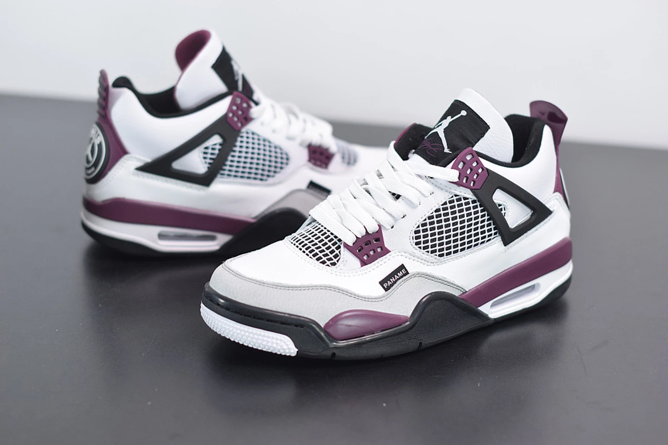 Fit Sporting Goods PSG X Air Jordan 4 White/Neutral Grey/Black/Bordeaux CZ5624-100 7 Fit Sporting Goods PSG X Air Jordan 4 White/Neutral Grey/Black/Bordeaux CZ5624-100 - Image 5