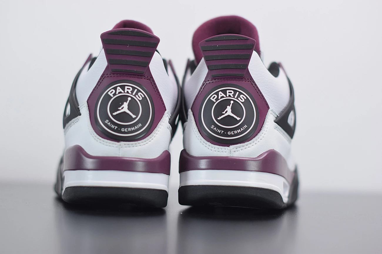 Fit Sporting Goods PSG X Air Jordan 4 White/Neutral Grey/Black/Bordeaux CZ5624-100 11 Fit Sporting Goods PSG X Air Jordan 4 White/Neutral Grey/Black/Bordeaux CZ5624-100 - Image 9
