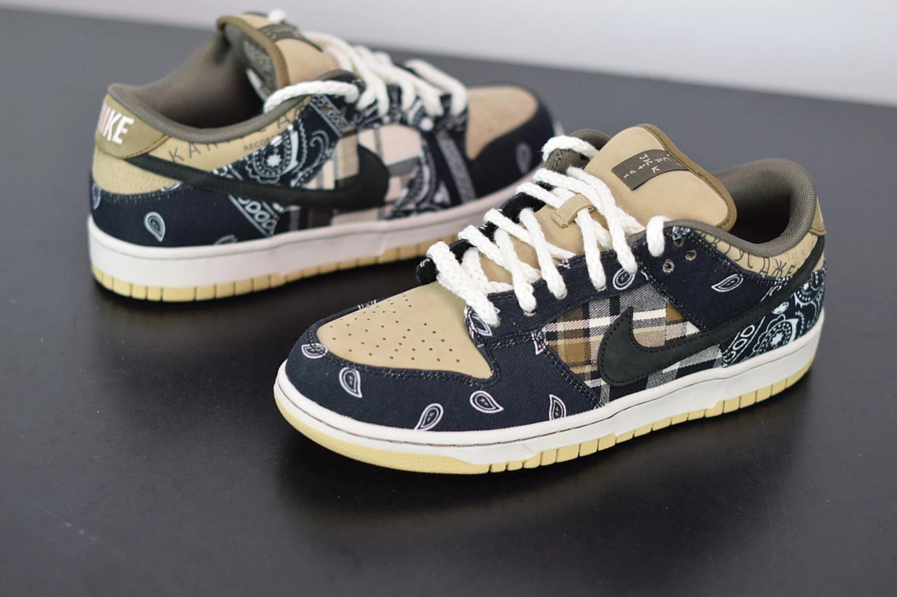 Fit Sporting Goods Travis Scott X Nike SB Dunk Low Black/Parachute Beige-Petra Brown 7 Fit Sporting Goods Travis Scott X Nike SB Dunk Low Black/Parachute Beige-Petra Brown - Image 5