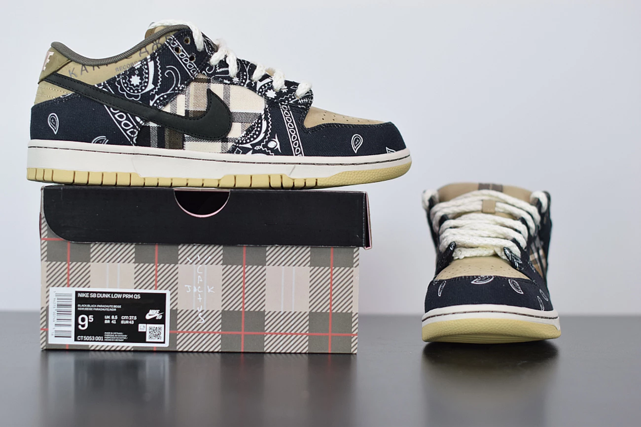Fit Sporting Goods Travis Scott X Nike SB Dunk Low Black/Parachute Beige-Petra Brown 9 Fit Sporting Goods Travis Scott X Nike SB Dunk Low Black/Parachute Beige-Petra Brown - Image 7